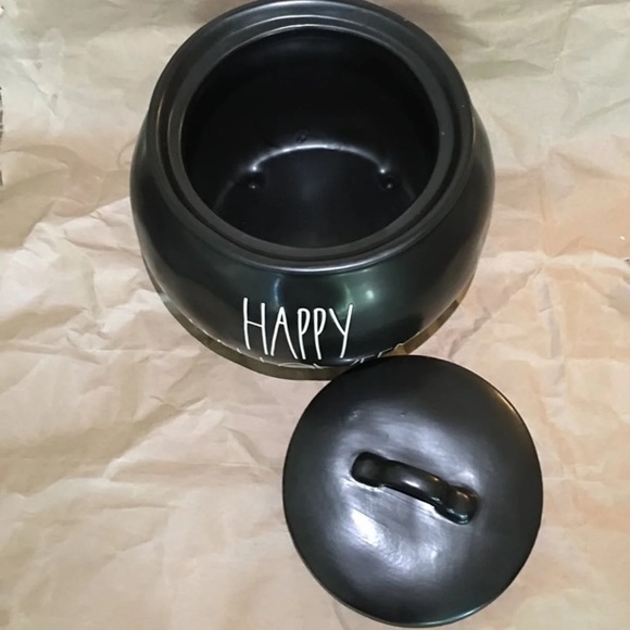 New Rae Dunn happy Halloween large cauldron - Picture 2 of 5